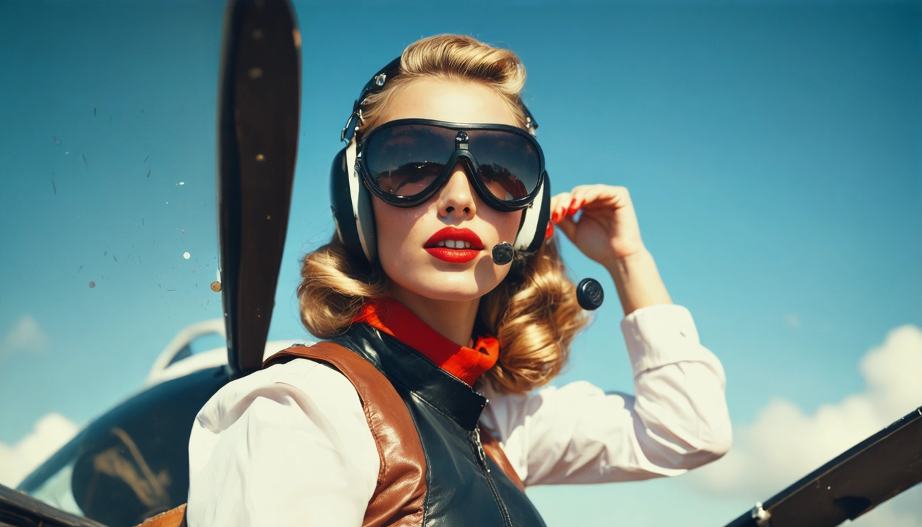 aviator Pin Up